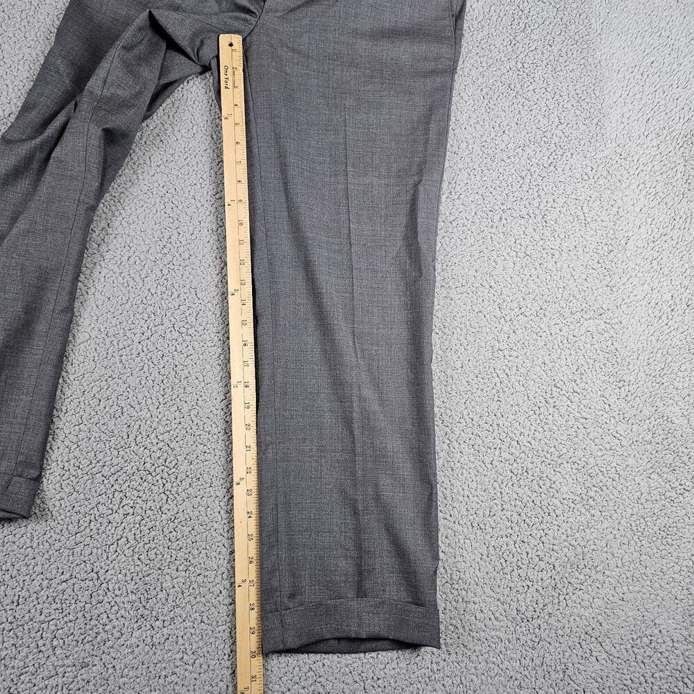 Samuelsohn Dress Pants Mens 34x30 Gray REDA 110s Wool Italian Cuffed Performance - Picture 12 of 16